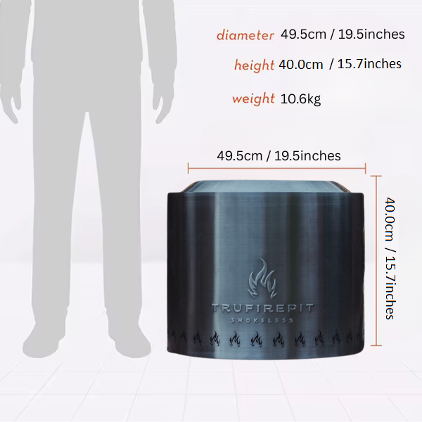 TruFirePit™ Smokeless Portable Fire Pit